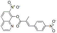 2-(4-Nitrobenzylidene)propanoic acid 7-nitro-8-quinolyl ester Struktur