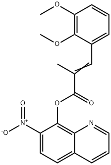 3-(2,3-Dimethoxyphenyl)-2-methylpropenoic acid 7-nitro-8-quinolyl ester Struktur