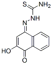 2-hydroxy-1,4-naphthoquinone monothiosemicarbazone Struktur