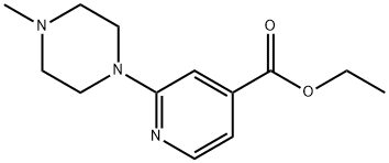 2-(4-METHYL-1-PIPERAZINYL)-PYRIDINE-4-CARBOXYLIC ACID ETHYL ESTER Struktur