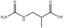 3-(carbamoylamino)-2-methyl-propanoic acid Struktur