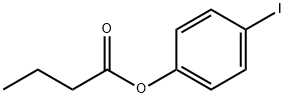 Butyric acid p-iodophenyl ester Struktur