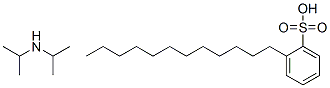 dodecylbenzenesulphonic acid, compound with diisopropylamine (1:1) Struktur