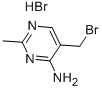 4-Pyrimidinamine, 5-(bromomethyl)-2-methyl-, monohydrobromide Struktur