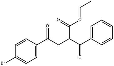 ethyl 2-benzoyl-4-(4-bromophenyl)-4-oxobutanoate Struktur