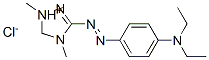 3-[[p-(diethylamino)phenyl]azo]-1,4-dimethyl-1H-1,2,4-triazolium chloride Struktur