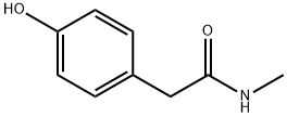 Benzeneacetamide, 4-hydroxy-N-methyl- Struktur