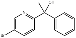 1-(5-bromo-[2]pyridyl)-1-phenyl-ethanol Struktur