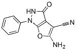 1H-Furo[2,3-c]pyrazole-4-carbonitrile,  5-amino-2,3-dihydro-3-oxo-1-phenyl- Struktur