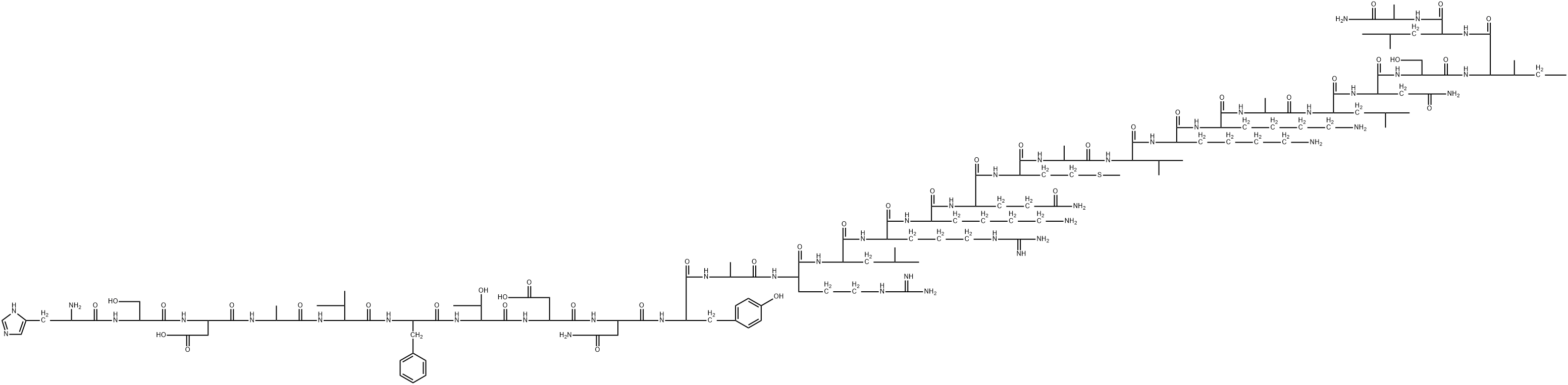 (ALA11,22,28)-VIP (HUMAN, BOVINE, PORCINE, RAT) Struktur