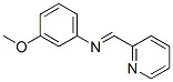 3-Methoxy-N-(2-pyridinylmethylene)benzenamine Struktur