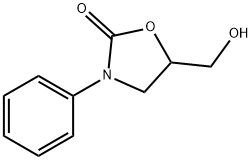 3-Phenyl-5-(hydroxymethyl)oxazolidine-2-one Struktur