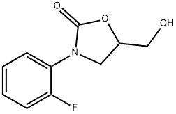 3-(2-fluorophenyl)-5-(hydroxymethyl)oxazolidin-2-one Struktur