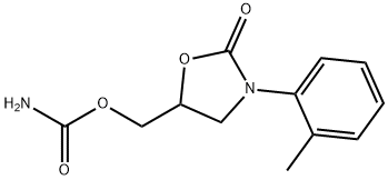 2-Oxo-3-(o-tolyl)-5-oxazolidinylmethyl=carbamate Struktur