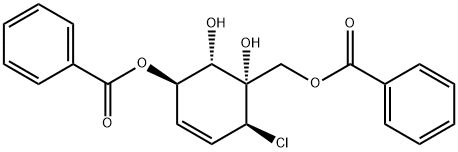 (1S,6α)-1-(Benzoyloxy)methyl-6-chloro-4-cyclohexene-1β,2β,3α-triol 3-benzoate Struktur