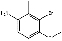 3-broMo-4-Methoxy-2-Methylaniline Struktur