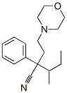 3-Methyl-2-(2-morpholinoethyl)-2-phenylvaleronitrile Struktur