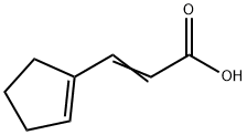 3-CYCLOPENT-1-ENYL-ACRYLIC ACID Struktur