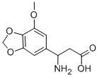 3-AMINO-3-(4-METHOXY-BENZO[1,3]DIOXOL-6-YL)-PROPIONIC ACID Struktur