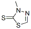 3-Methyl-1,3,4-thiadiazole-2(3H)-thione Struktur