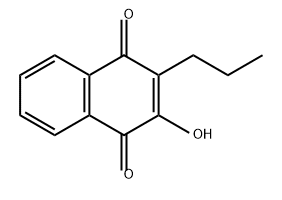 2-HYDROXY-3-PROPYL-1,4-NAPHTHOQUINONE Struktur