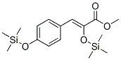 Cinnamic acid, p,alpha-bis(trimethylsiloxy)-, methyl ester Struktur