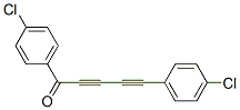 1,5-Bis(4-chlorophenyl)-2,4-pentadiyn-1-one Struktur