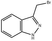 1H-Indazole, 3-(broMoMethyl)- Struktur