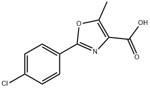 2-(4-CHLOROPHENYL)-5-METHYL-1,3-OXAZOLE-4-CARBOXYLIC ACID Struktur