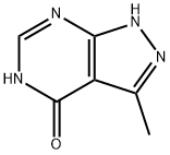 4H-Pyrazolo[3,4-d]pyrimidin-4-one, 1,5-dihydro-3-methyl- (9CI) Struktur