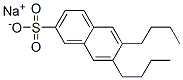 6,7-Dibutyl-2-naphthalenesulfonic acid sodium salt Struktur