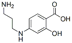 Benzoic acid, 4-[(3-aminopropyl)amino]-2-hydroxy- (9CI) Struktur