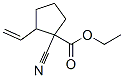 Cyclopentanecarboxylic acid, 1-cyano-2-ethenyl-, ethyl ester (9CI) Struktur