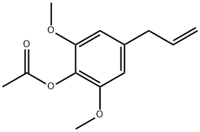 ACETIC ACID 4-ALLYL-2,6-DIMETHOXY-PHENYL ESTER Struktur