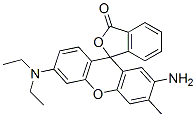 2'-Amino-3'-methyl-6'-(diethylamino)spiro[isobenzofuran-1(3H),9'-[9H]xanthen]-3-one Struktur