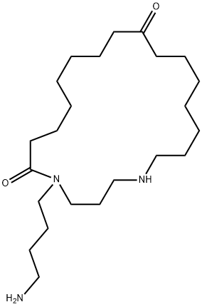 5-(4-Aminobutyl)-1,5-diazacyclohenicosane-6,14-dione Struktur