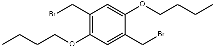 2 5-BIS(BROMOMETHYL)-1 4-BIS(BUTOXY) Struktur