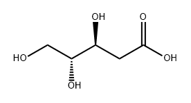 2,3,5-trihydroxypentanoic acid Struktur