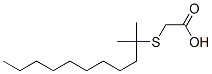 (tert-dodecylthio)acetic acid  Struktur