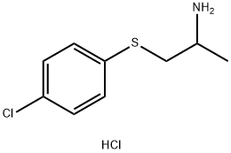 2-Propanamine, 1-((4-chlorophenyl)thio)-, hydrochloride Struktur