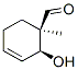 3-Cyclohexene-1-carboxaldehyde, 2-hydroxy-1-methyl-, (1R,2S)- (9CI) Struktur