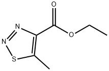 5-Methyl-1,2,3-thiadiazole-4-carboxylic acid ethyl ester Struktur