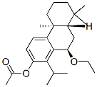 2-Phenanthrenol, 10-ethoxy-4b,5,6,7,8,8a,9,10-octahydro-4b,8,8-trimethyl-1-(1-methylethyl)-, acetate, (4bS,8aS,10R)- Struktur