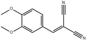 ((3,4-DIMETHOXYPHENYL)METHYLENE)METHANE-1,1-DICARBONITRILE Struktur