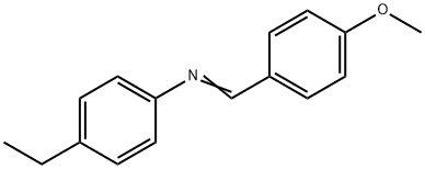 P-METHOXYBENZYLIDENE P-ETHYLANILINE Struktur