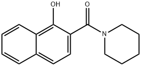 1-[(1-hydroxy-2-naphthyl)carbonyl]piperidine Struktur