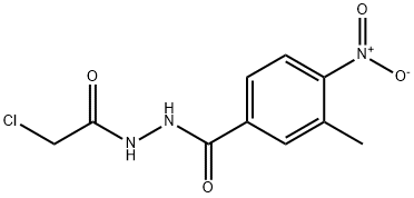 N'1-(2-CHLOROACETYL)-3-METHYL-4-NITROBENZENE-1-CARBOHYDRAZIDE Struktur