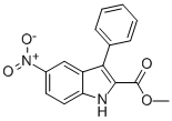 METHYL 5-NITRO-3-PHENYL-1H-INDOLE-2-CARBOXYLATE Struktur