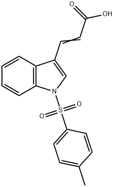 3-(1-[(4-METHYLPHENYL)SULFONYL]-1H-INDOL-3-YL)ACRYLIC ACID Struktur