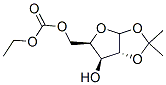 1,2-O-Isopropylidene-5-O-ethoxycarbonyl-d-xylofuranose Struktur